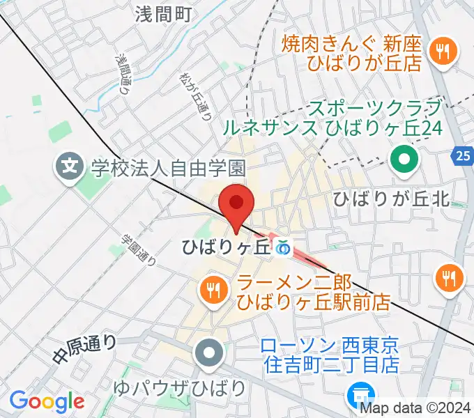 ひばりが丘カルチャーセンターの地図