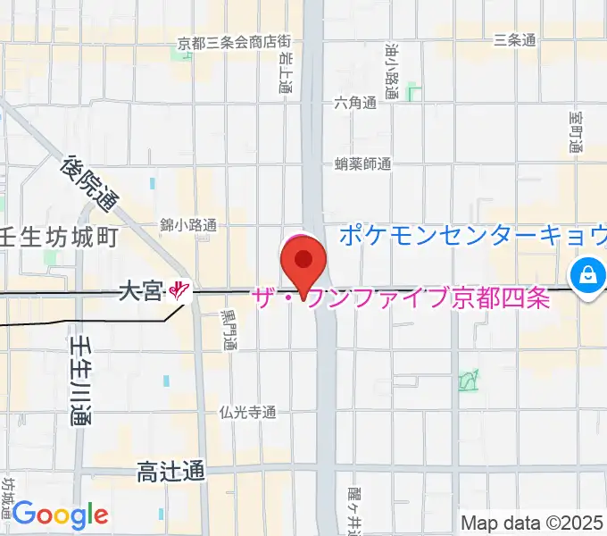 京都ルータールーターの地図