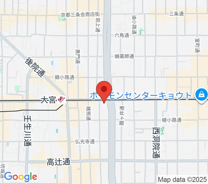 京都ルータールーターの地図
