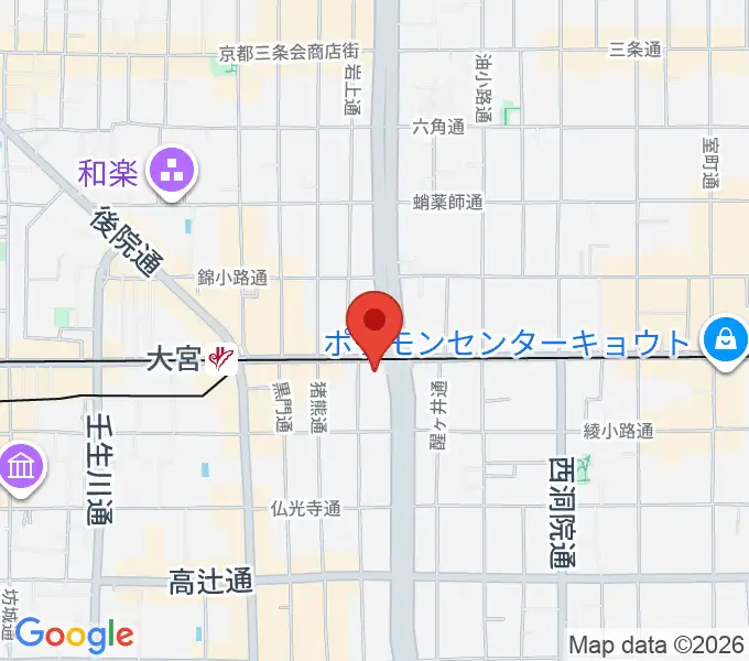 京都ルータールーターの地図