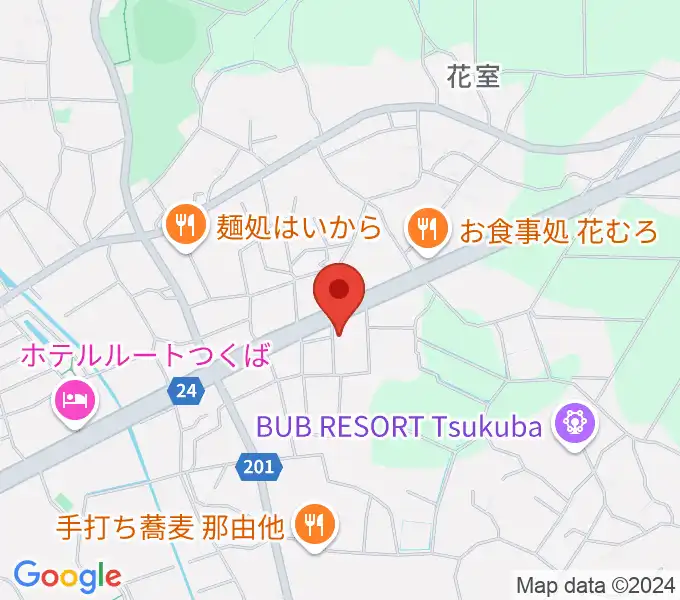 ミュージックプラント 花室スタジオの地図