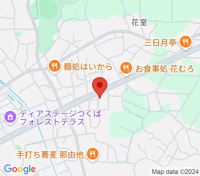 ミュージックプラント 花室スタジオの地図