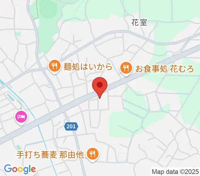 ミュージックプラント 花室スタジオの地図
