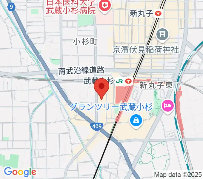 ヨークカルチャーセンター小杉の地図