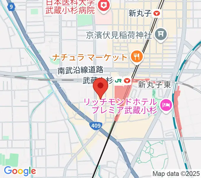 ヨークカルチャーセンター小杉の地図