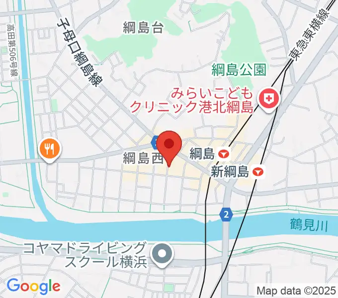 綱島カルチャーセンターの地図