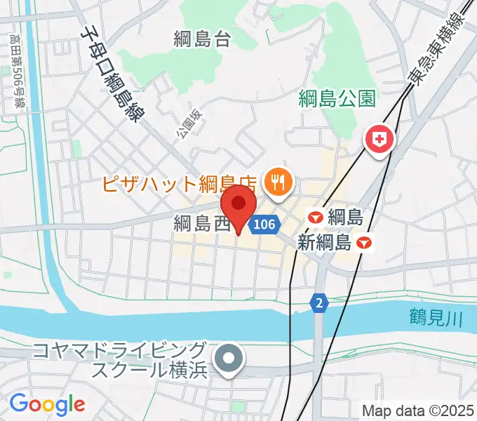 綱島カルチャーセンターの地図