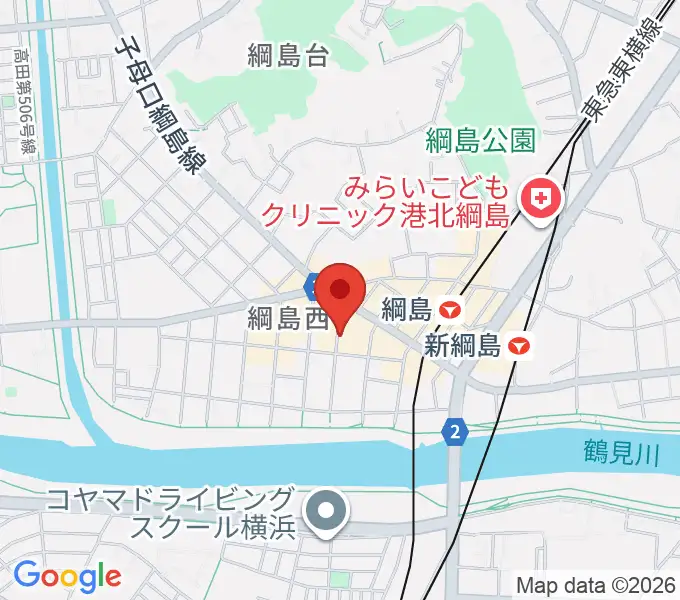 綱島カルチャーセンターの地図