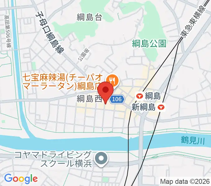 綱島カルチャーセンターの地図