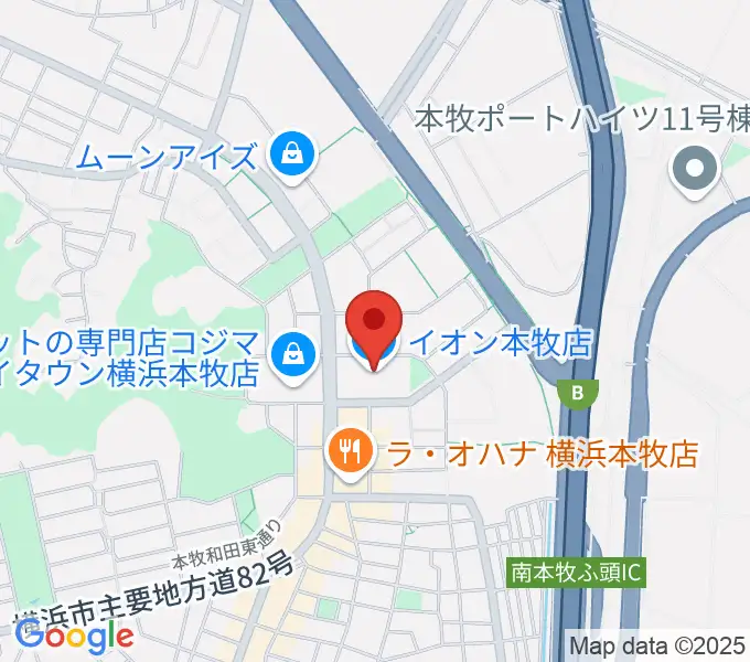 カルチャーセンター本牧の地図