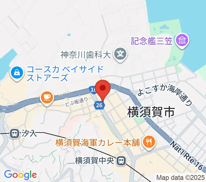 カルチャーセンターさいか屋横須賀の地図