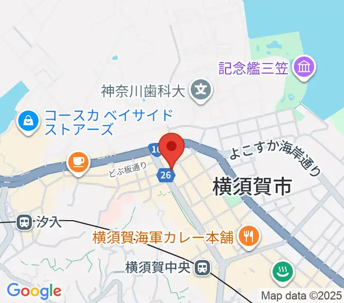 カルチャーセンターさいか屋横須賀の地図