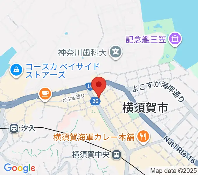 カルチャーセンターさいか屋横須賀の地図