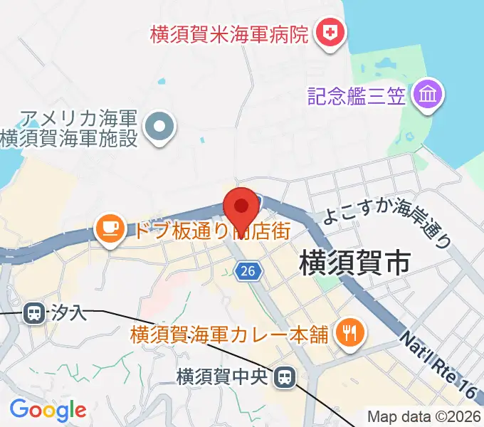 カルチャーセンターさいか屋横須賀の地図