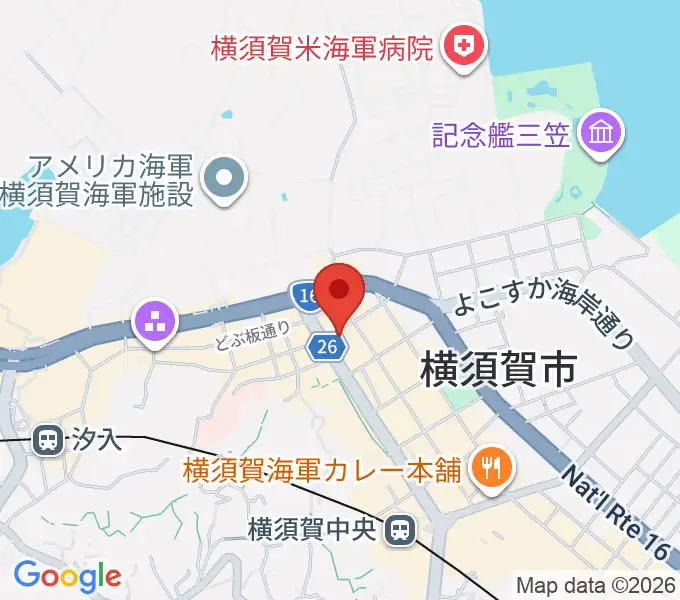 カルチャーセンターさいか屋横須賀の地図