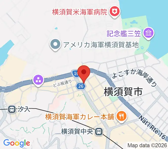 カルチャーセンターさいか屋横須賀の地図