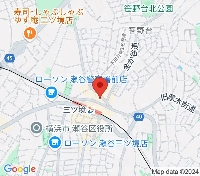 三ツ境カルチャーセンターの地図