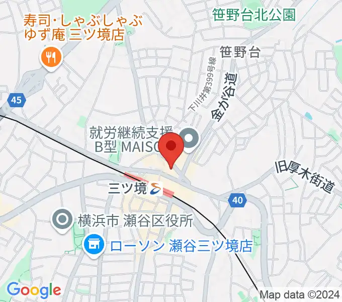 三ツ境カルチャーセンターの地図