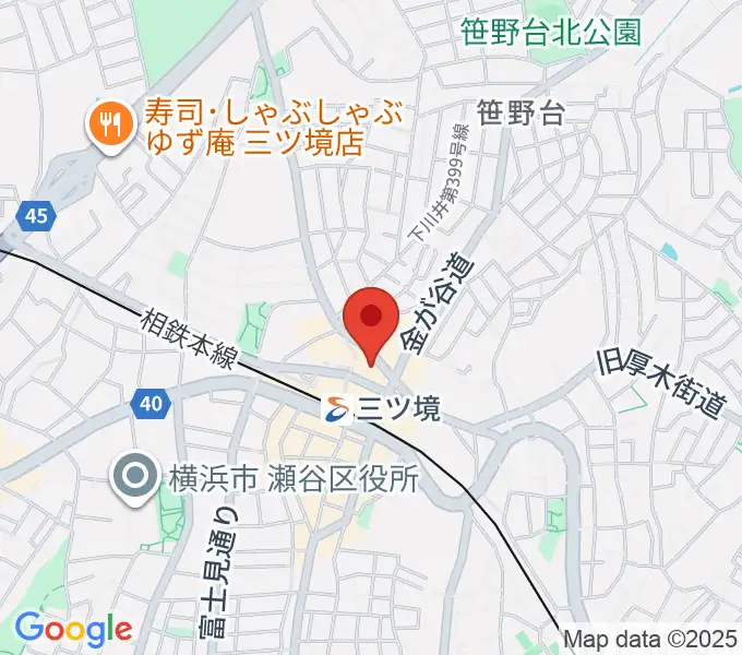 三ツ境カルチャーセンターの地図