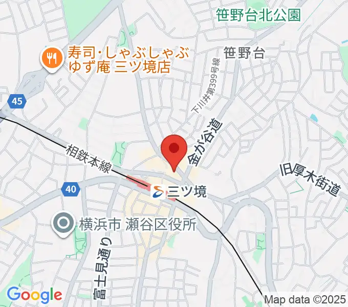 三ツ境カルチャーセンターの地図