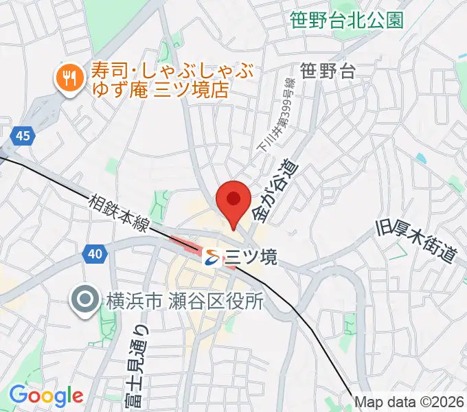 三ツ境カルチャーセンターの地図