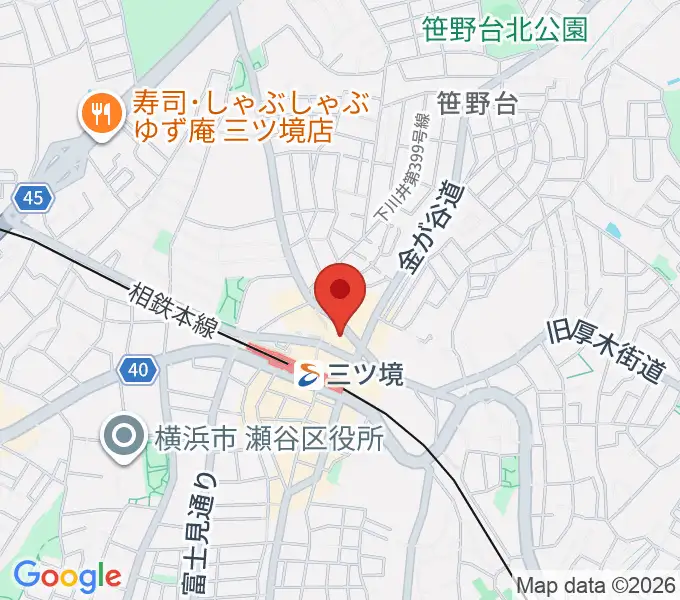 三ツ境カルチャーセンターの地図
