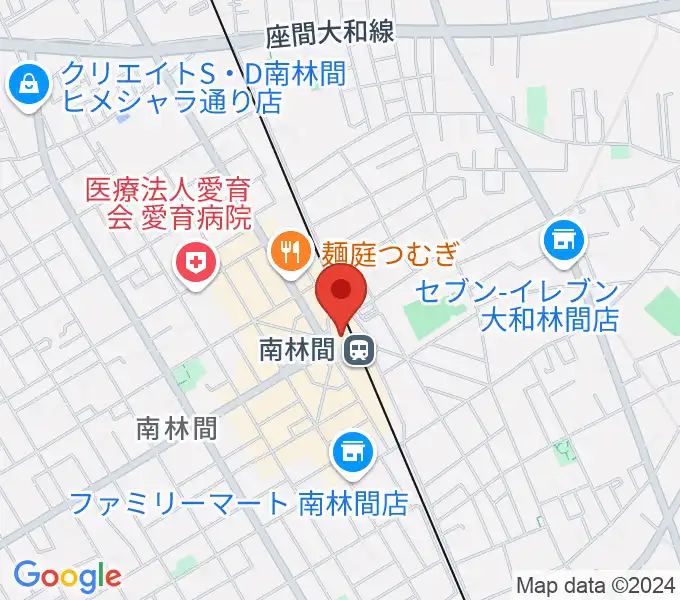 南林間カルチャーセンターの地図