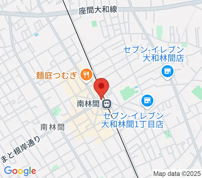 南林間カルチャーセンターの地図