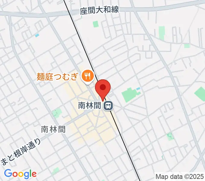 南林間カルチャーセンターの地図