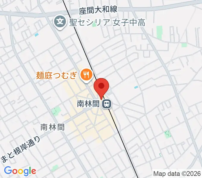 南林間カルチャーセンターの地図