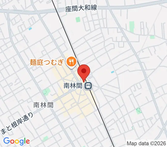 南林間カルチャーセンターの地図