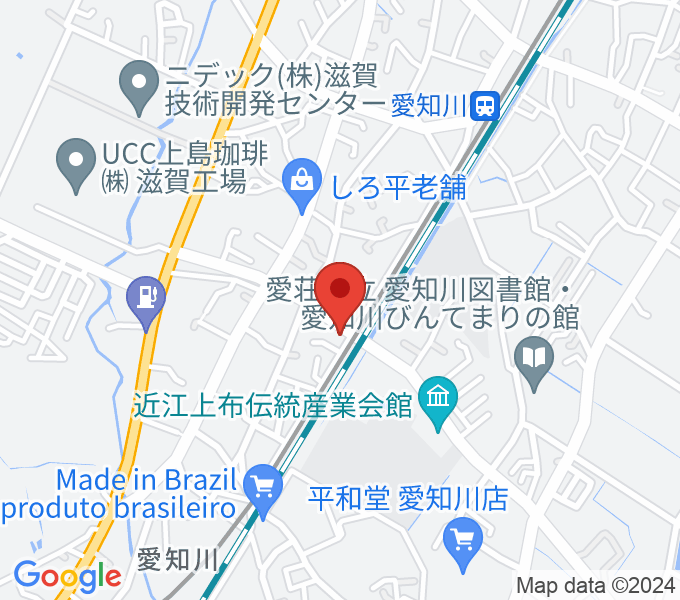 塚本楽器 愛知川店スタジオの場所