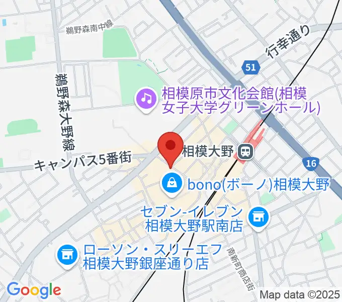 相模大野カルチャーセンターの地図