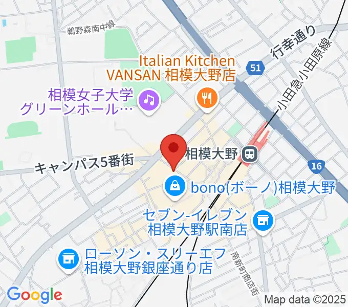 相模大野カルチャーセンターの地図