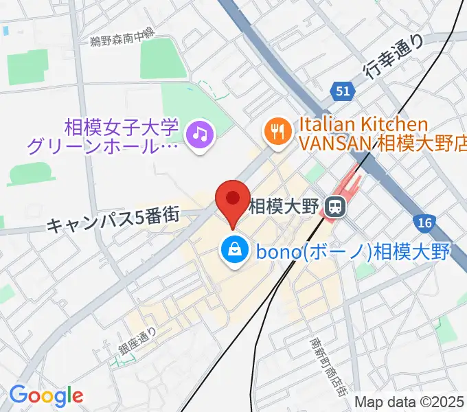 相模大野カルチャーセンターの地図