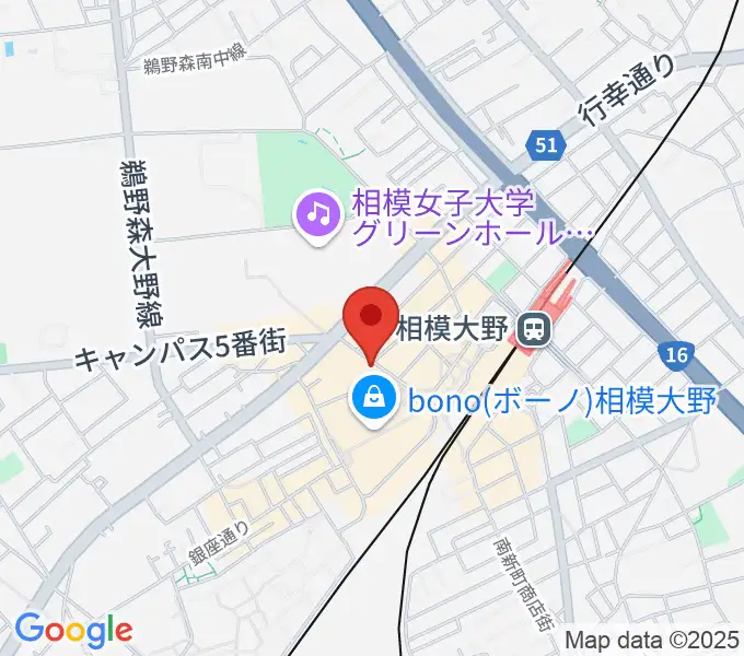 相模大野カルチャーセンターの地図
