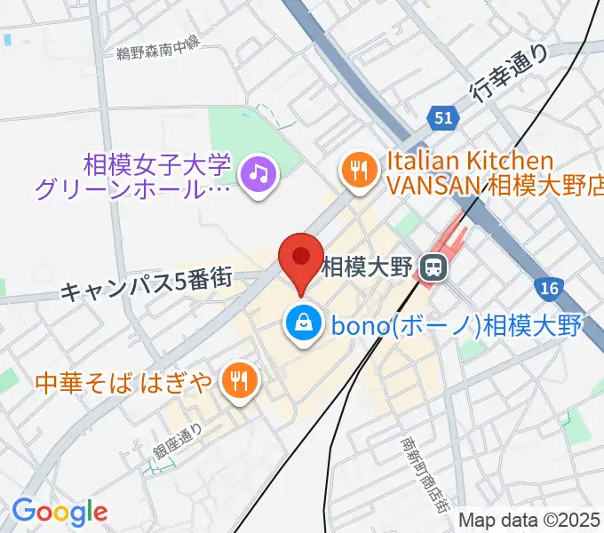 相模大野カルチャーセンターの地図