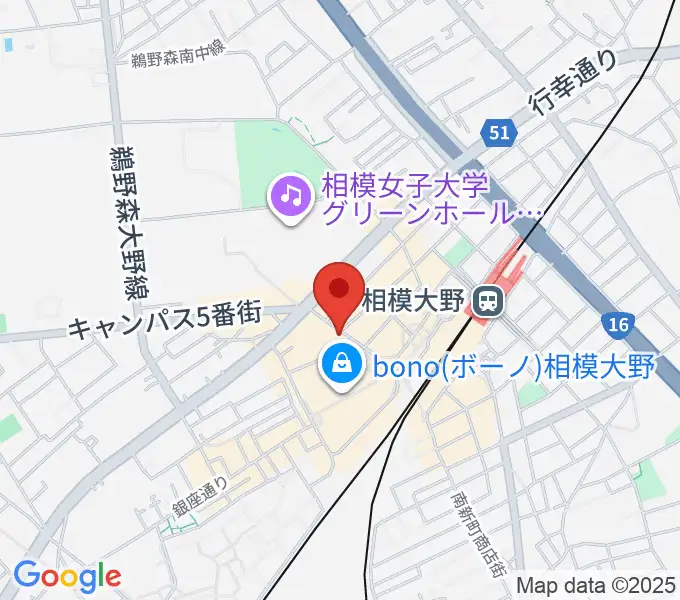 相模大野カルチャーセンターの地図