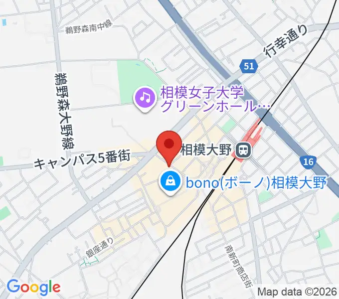 相模大野カルチャーセンターの地図