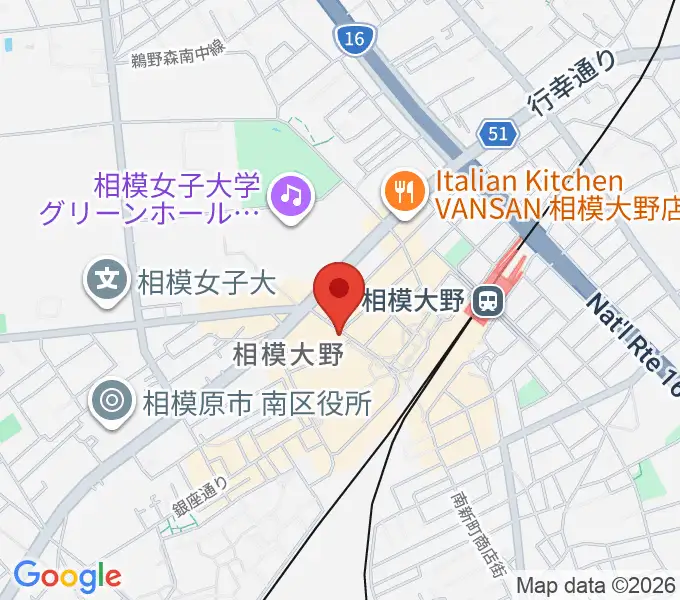 相模大野カルチャーセンターの地図