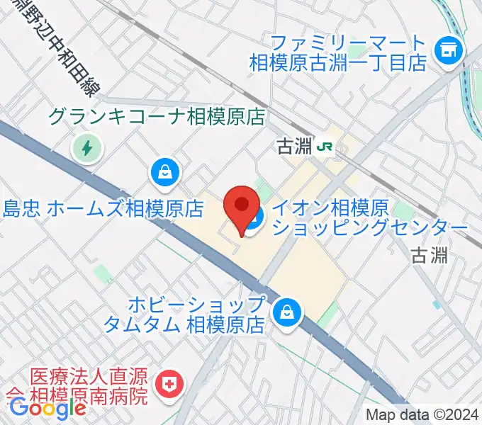 相模原カルチャーセンター古淵店の地図