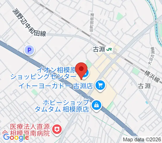 相模原カルチャーセンター古淵店の地図