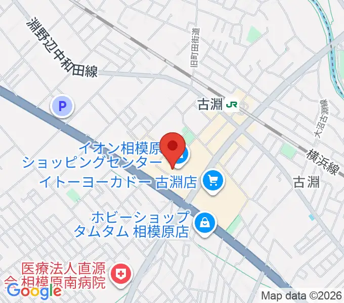 相模原カルチャーセンター古淵店の地図