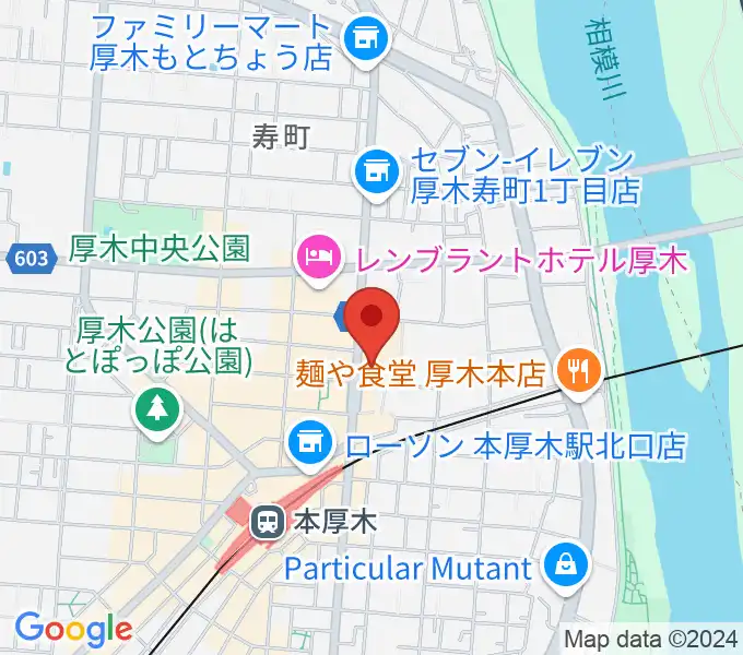 厚木カルチャーセンターの地図