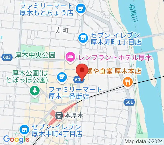 厚木カルチャーセンターの地図