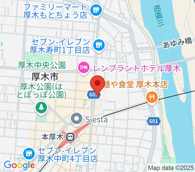 厚木カルチャーセンターの地図