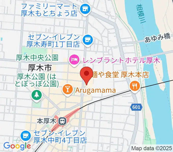 厚木カルチャーセンターの地図