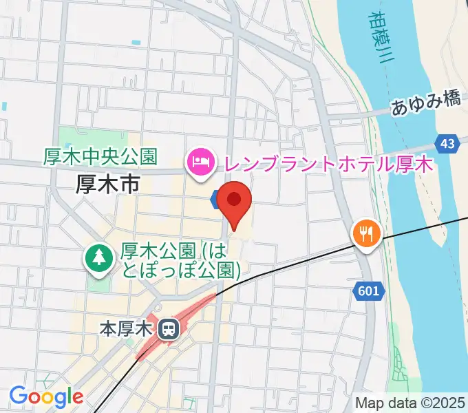 厚木カルチャーセンターの地図