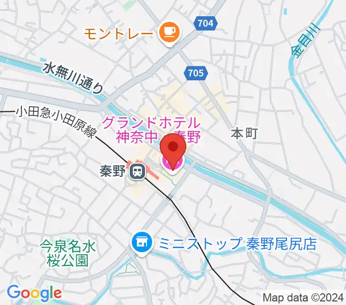 秦野カルチャーセンターの地図