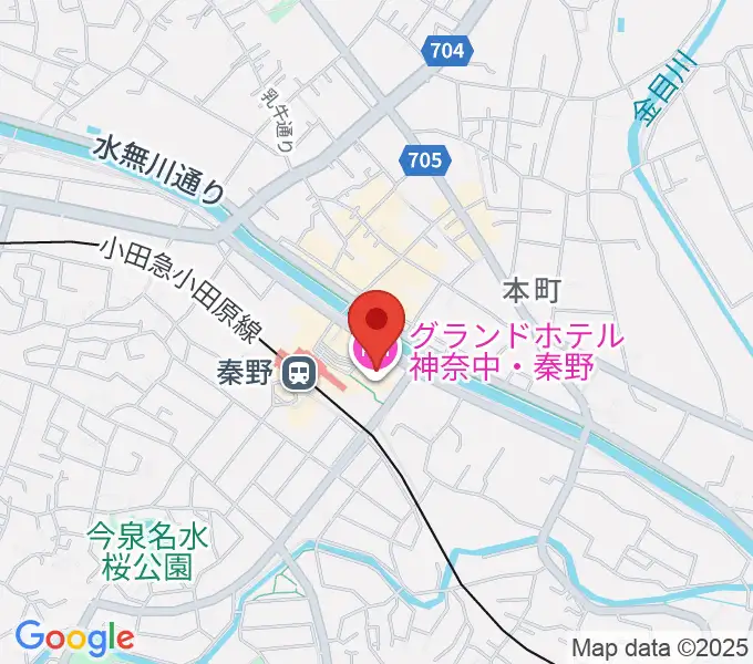 秦野カルチャーセンターの地図